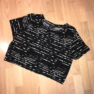 Forever 21+ Ink Blot Crop Top
